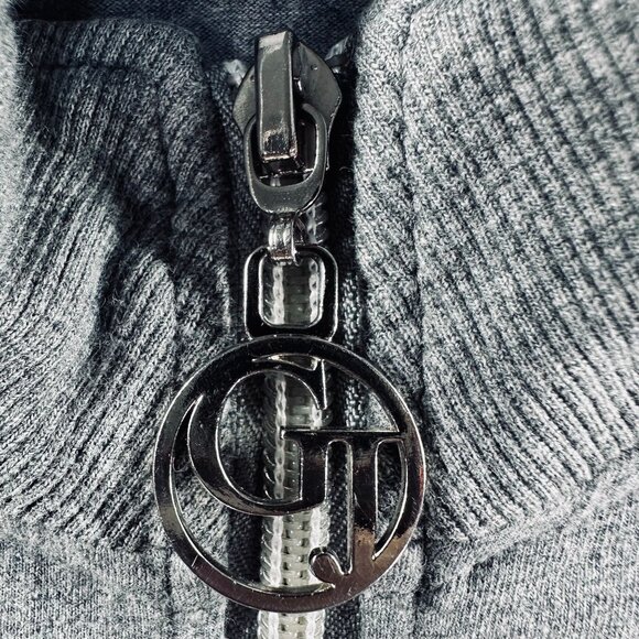 Guess Womens Zip-Up Jacket Size L Gray Athletic Style - Picture 6 of 8